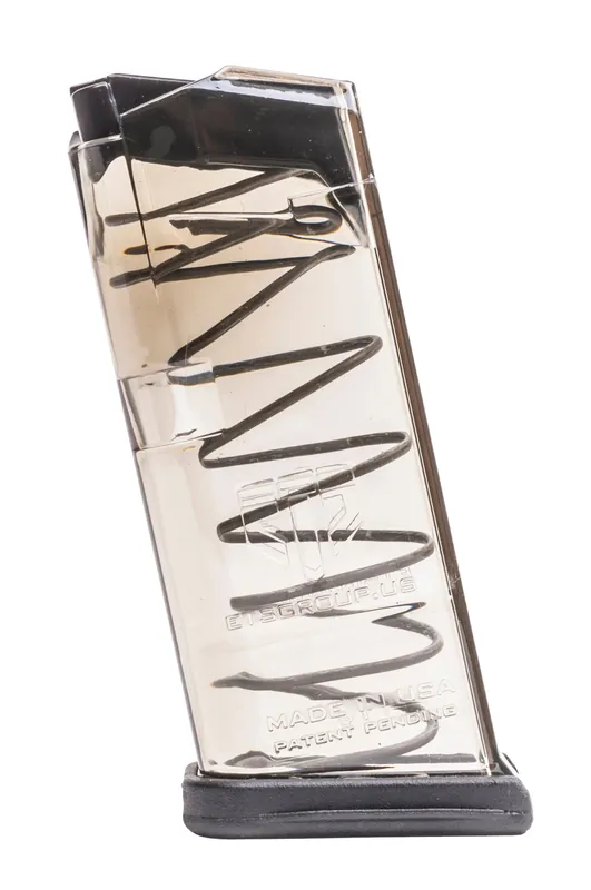 ETS Group Pistol Mags Clear Detachable 9rd 40 S&W for Glock 27