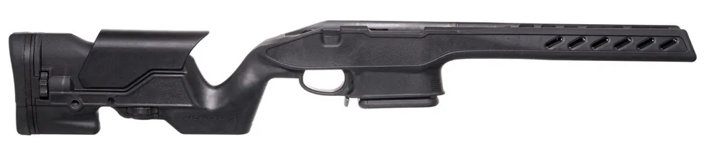 Archangel Precision Stock Black Synthetic Fixed with Adjustable Cheek Riser for Weatherby Vanguard; Howa 1500 Short Action Includes Mag