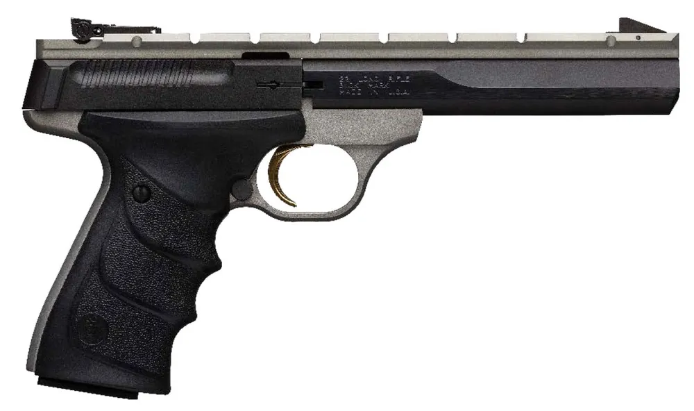 Browning 051564490 Buck Mark Contour 22 LR 10+1 5.50" Contoured Barrel, Matte Black Optic Ready