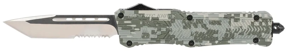 CobraTec Knives CTK-1 Large 3.75" OTF Tanto Part Serrated D2