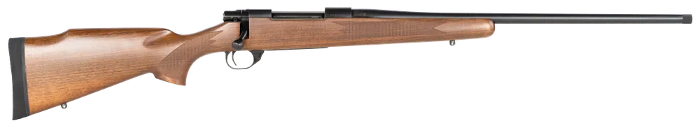 Howa M1500 Standard Hunter 270Win 5+1 22" Black Steel Threaded Barrel Black Steel Rec Walnut Stock Sub MOA Guarantee HWH270T