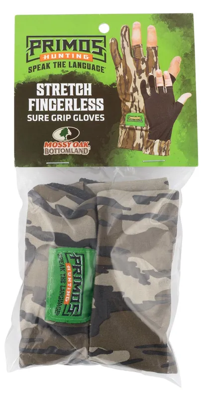 Primos Stretch Fit Mossy Oak Original BottomLand Fingerless Neoprene OSFA