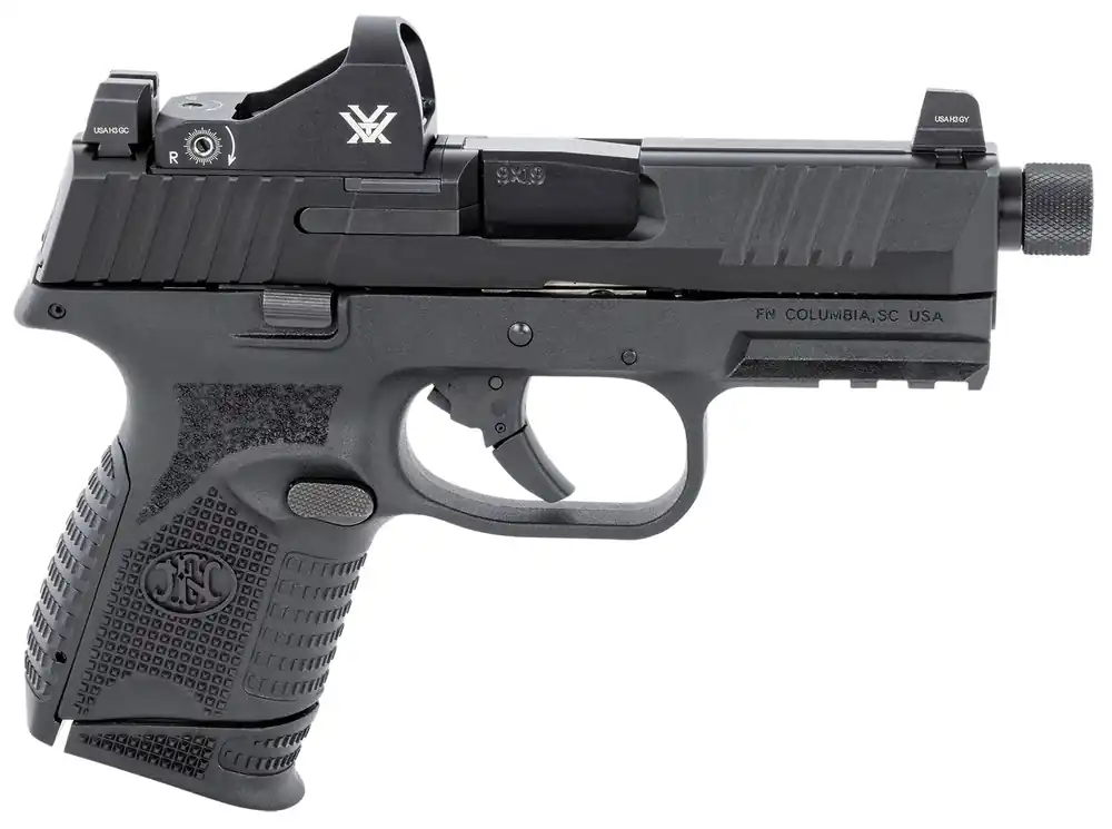 FN 509 Compact Tactical 9mm Pistol 4.32" 12/24 Rd. Black w/Vortex Viper Red Dot