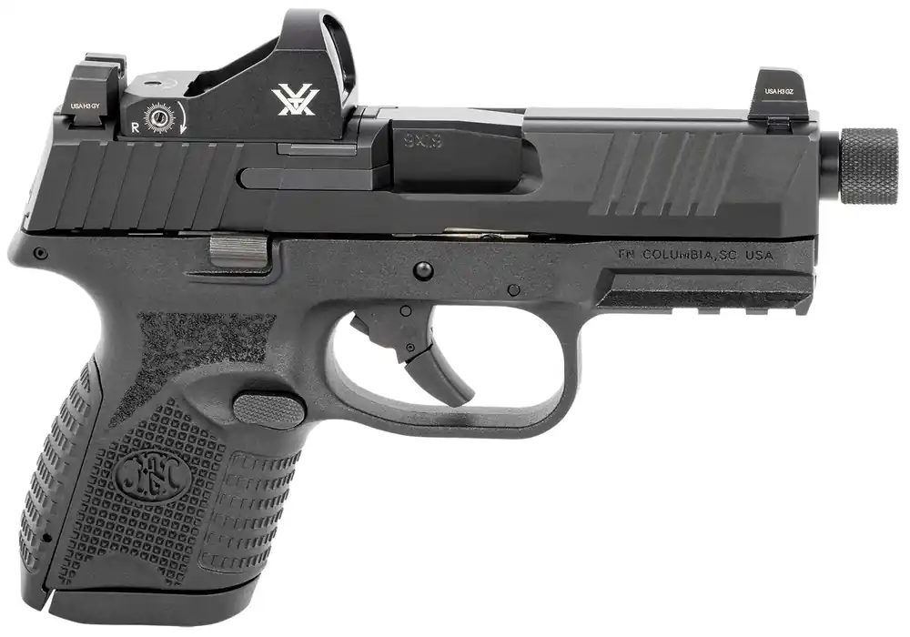 FN 509 Compact Tactical 9mm Pistol 4.32" 10+1 Black w/Vortex Viper Red Dot