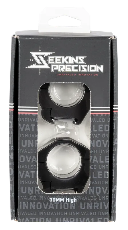 Seekins Precision 0010620012 Scope Ring Set For Rifle Picatinny Rail High 30mm Tube Black Anodized Aluminum