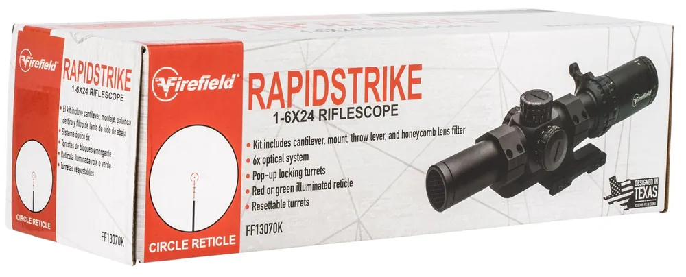 Firefield RapidStrike Matte Black 1-6x 24mm 30mm