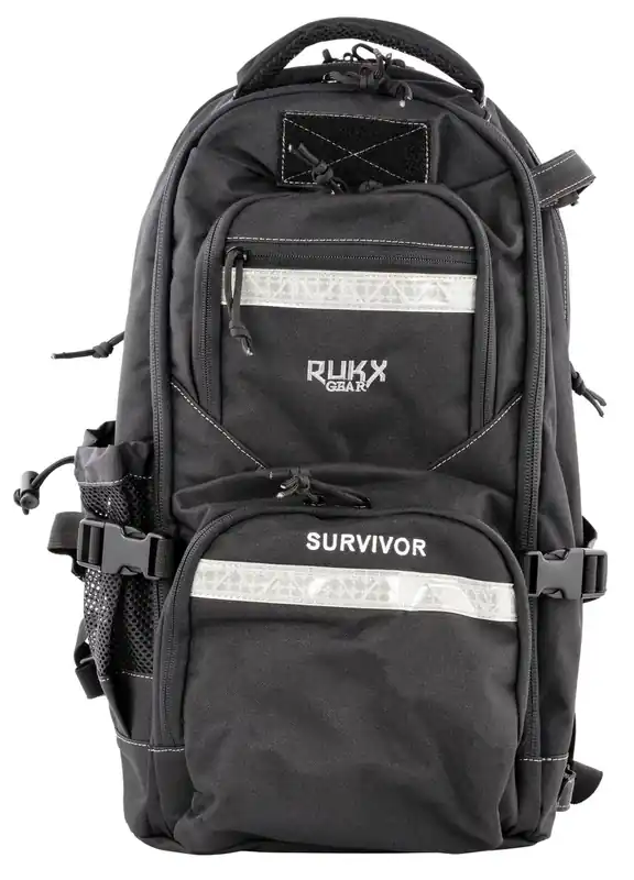 Rukx Gear Survivor Backpack Floatable Black 600D Polyester