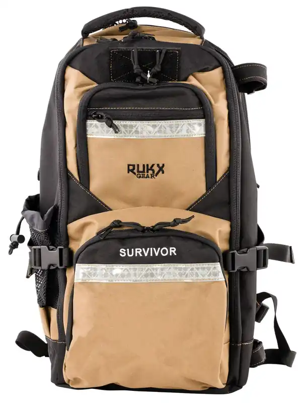 Rukx Gear Survivor Backpack Floatable Tan 600D Polyester