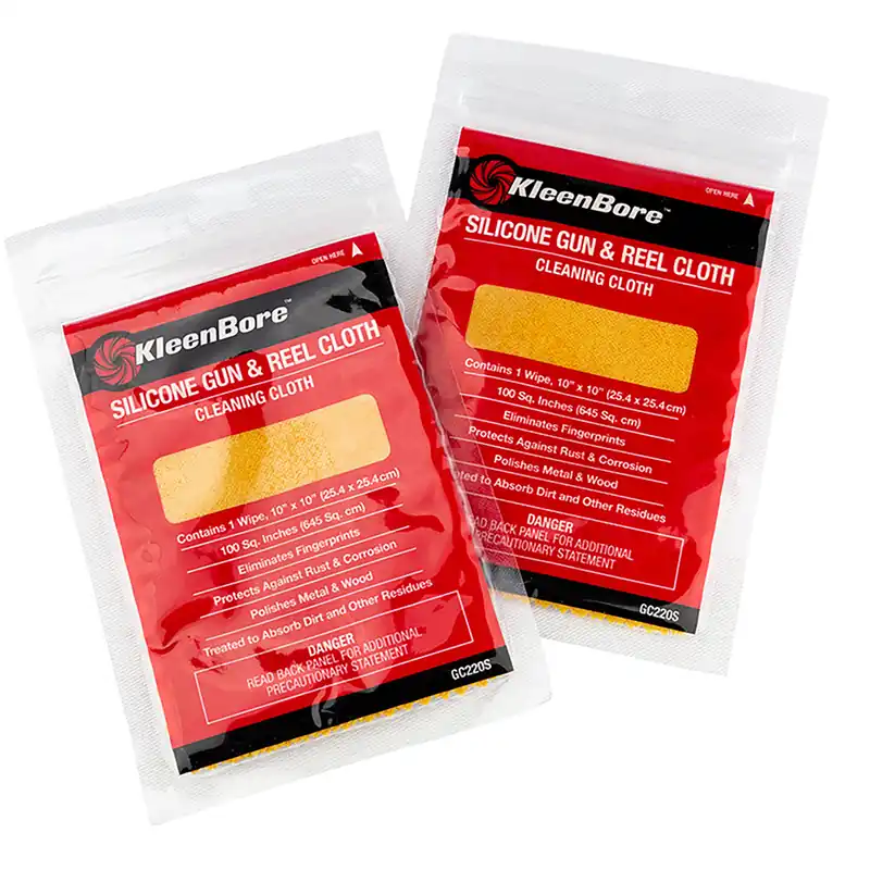 Kleen-Bore Gun & Reel Silicone Cloth Treated Cotton Flannel 10/Pack