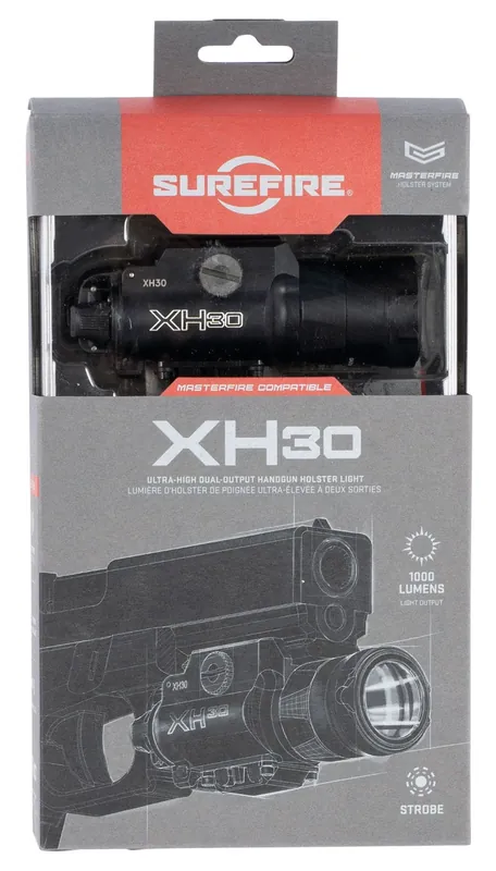 SureFire XH30 MasterFire 300/1000 Lumens Output White 213 Meters Beam Picatinny/Weaver Mount Black Anodized Aluminum