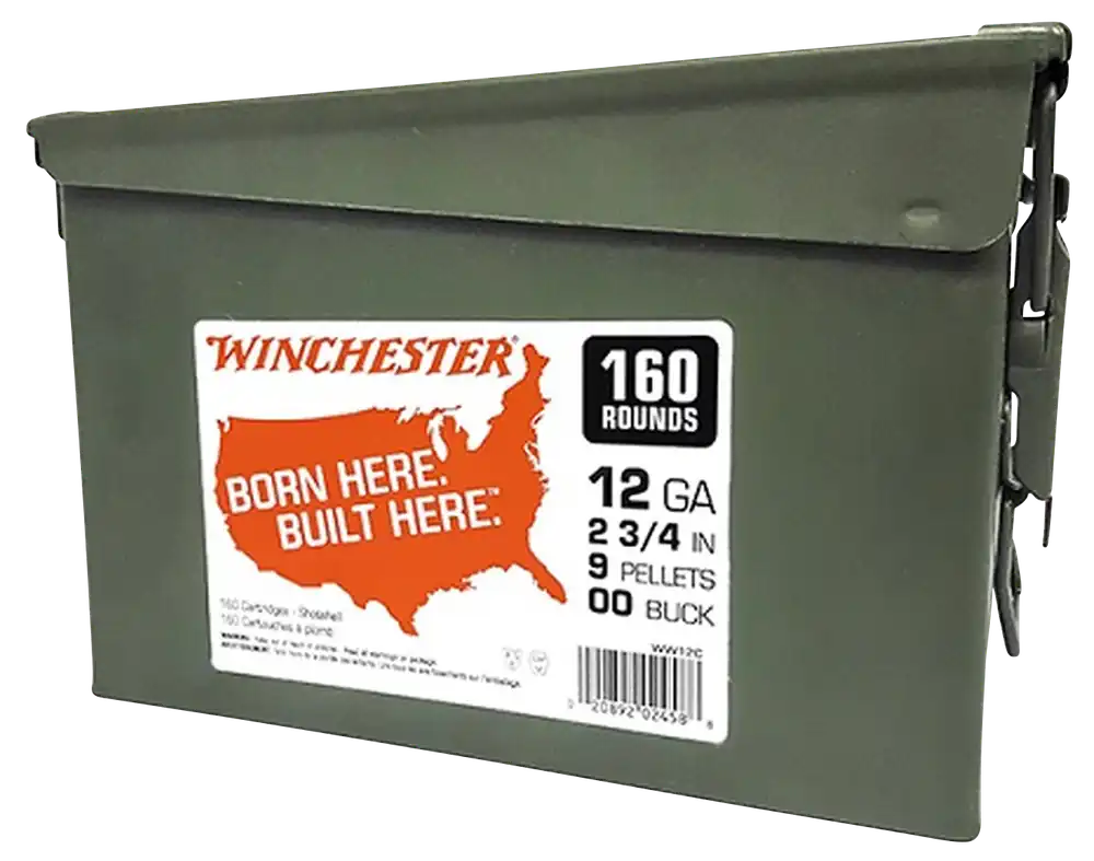 Winchester 12ga 2.75" 9-Pellet 00Bk 160rd Can