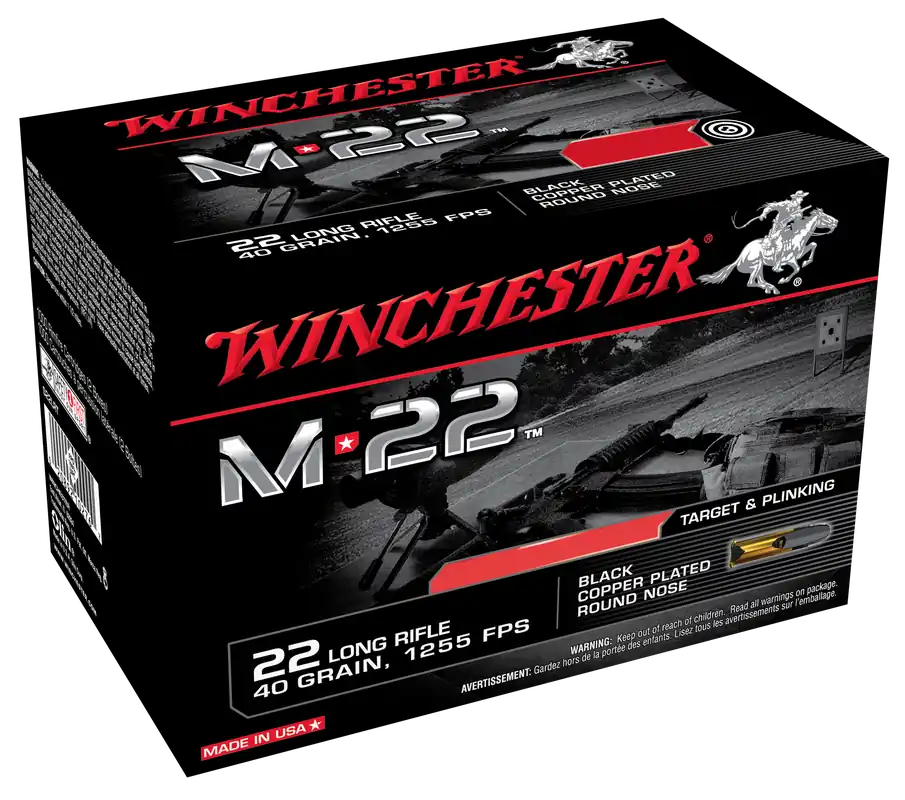 Winchester Ammo M-22 22lr 40gr Lead 2000rd Bx/2 Cs (Bulk)