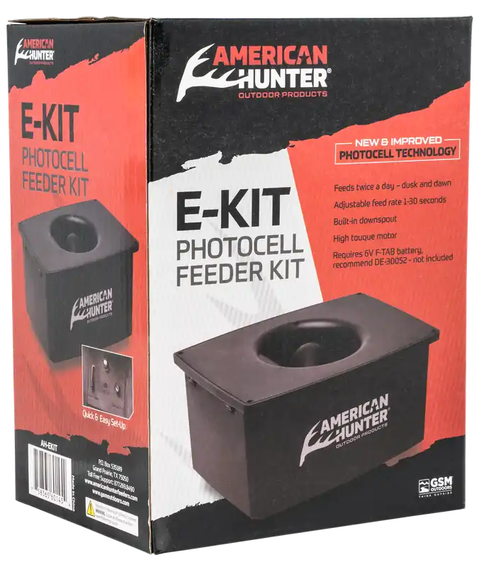 American Hunter Photocell Feeder Kit 2 Programs 1-30 Seconds Duration Black
