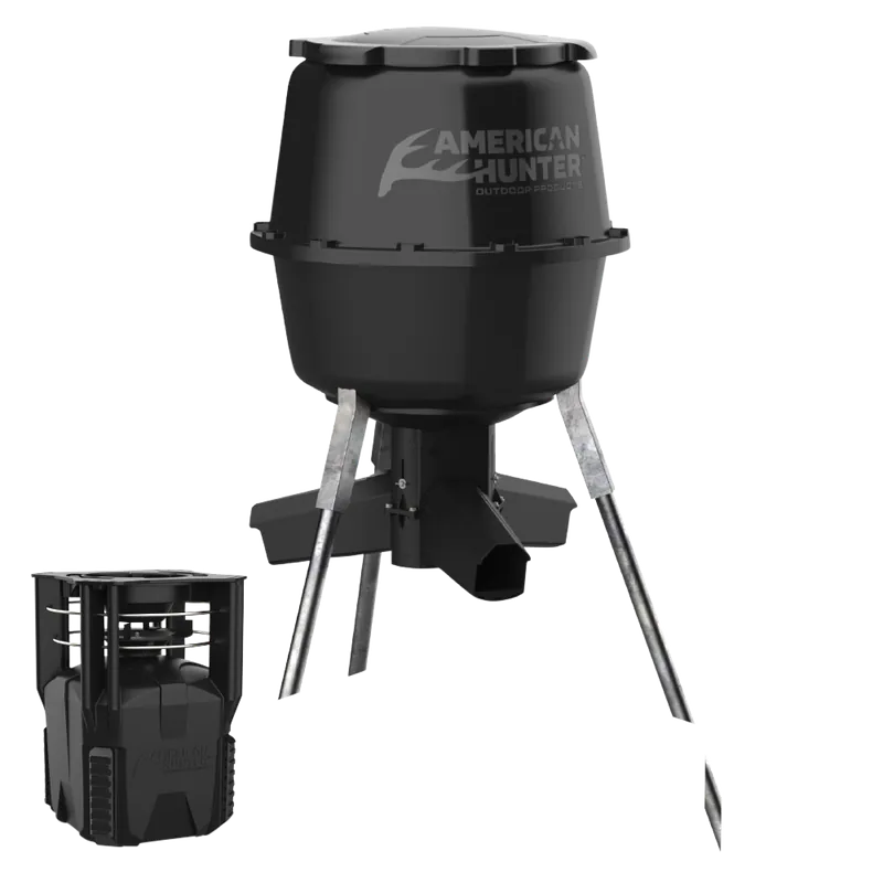 American Hunter XD-Pro w/Nesting Hopper 16 Programs 1-60 Seconds Duration 30 Gallon Capacity Black