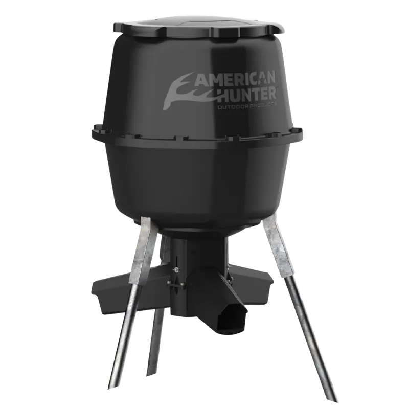 American Hunter Gravity Feeder w/Nesting Hopper 30 Gallon Capacity Black