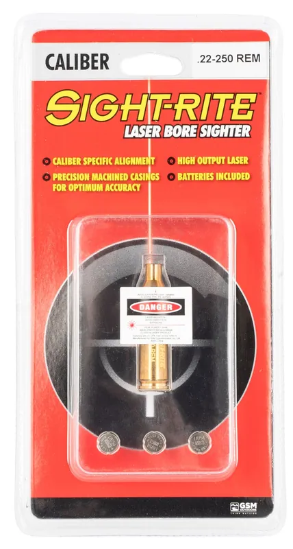 SME Sight-Rite, Laser Bore Sighting System, 22-250 Rem, Brass