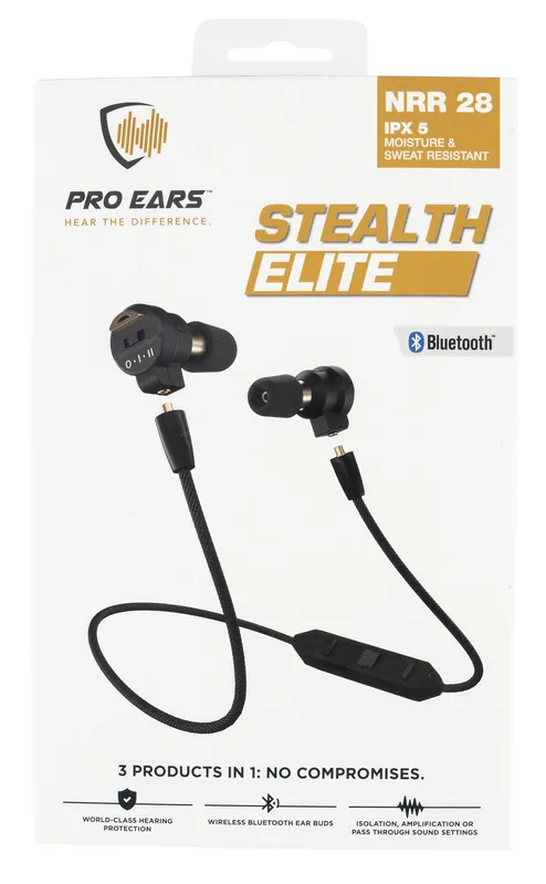 Pro Ears Stealth Elite with Bluetooth 28 dB Behind The Head