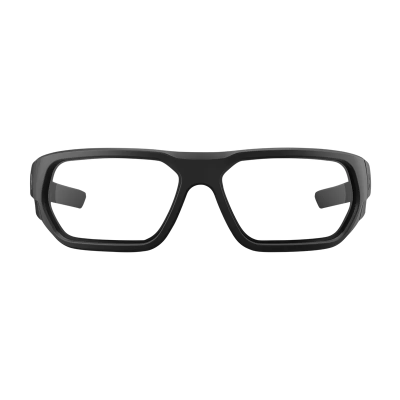 Magpul MAG1145-0-001-1000 Radius Eyewear UV Resistant, Anti-Reflective Polycarbonate Clear Lens with Black Wraparound Frame for Adults