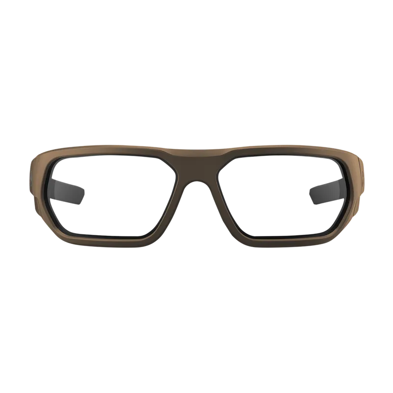 Magpul MAG1145-0-245-1000 Radius Eyewear UV Resistant, Anti-Reflective Polycarbonate Clear Lens with Flat Dark Earth Wraparound Frame for Adults