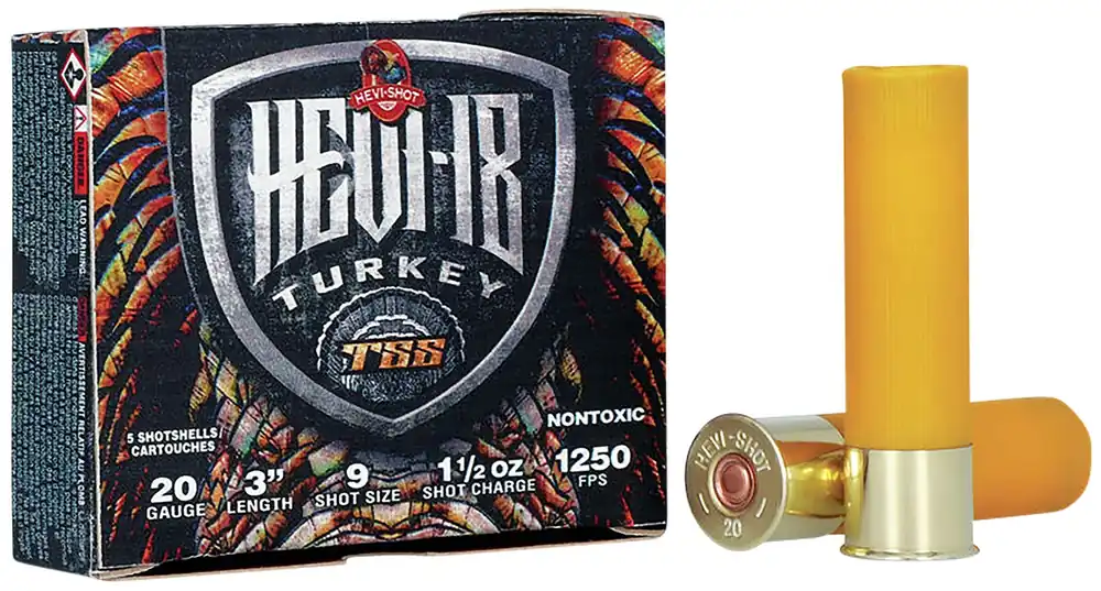 HEVI-Shot HEVI-18 TSS Turkey 20ga 3" 1-1/2oz 9 Tungsten Shot 5 Shells Per Box