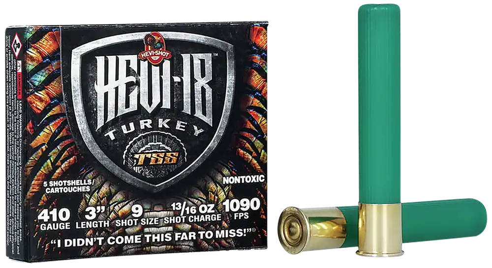 HEVI-Shot HEVI-18 TSS Turkey .410 bore 3" 13/16 oz 9 Tungsten Shot 5 Shells Per Box