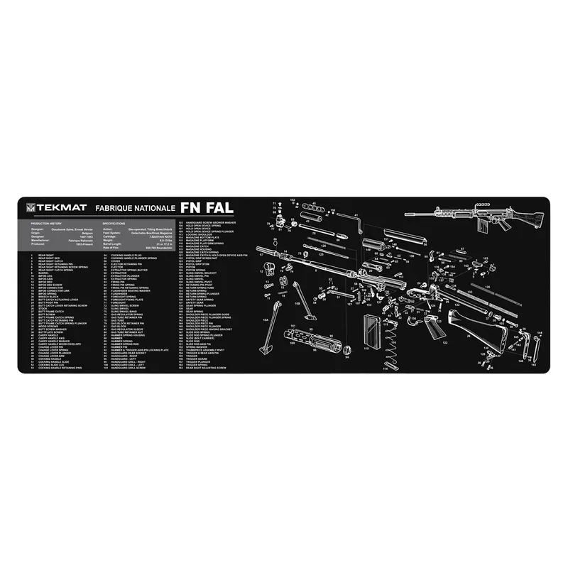 TekMat FN-Fal Parts Diagram Cleaning Mat