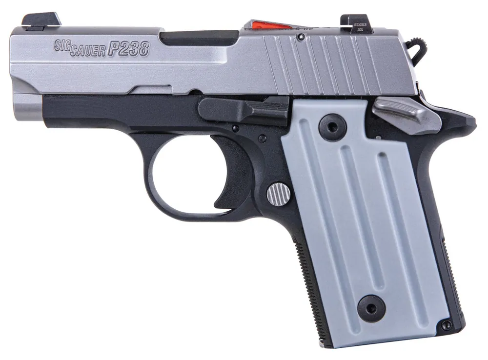 Sig Sauer 238380TSS2CA P238 *CA Compliant 380 ACP Caliber with 2.70" Barrel, 6+1 Capacity, Black Hardcoat Anodized Finish Aluminum Beavertail Frame, Serrated Stainless Steel Slide & Gray Polymer Grip