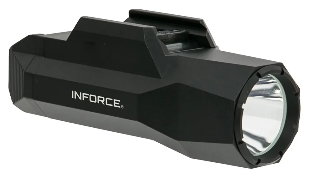 Inforce WLD2-05-1 Wild 2 For Handgun 1000 Lumens Output White LED Light 1036 ft Beam 1913 Picatinny Rail/Glock Rail Mount Black Anodized Hardcoat Aluminum