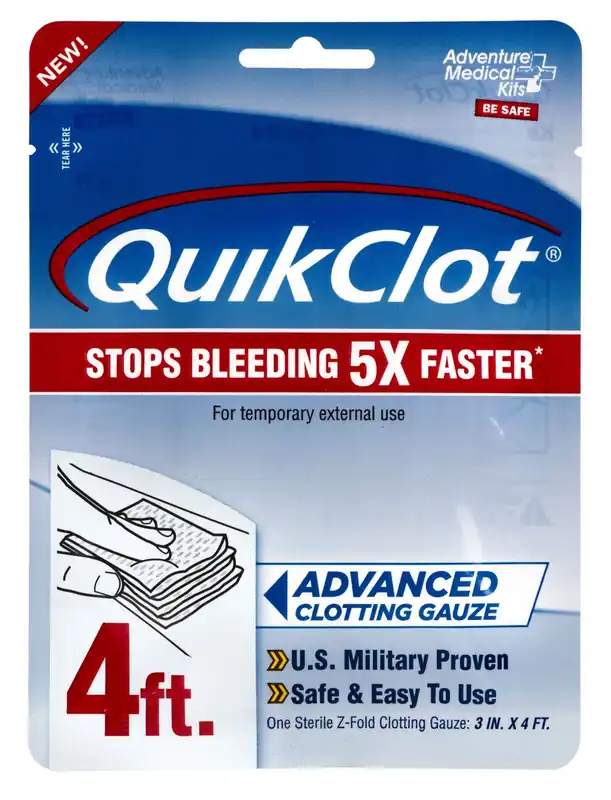 Adventure Medical Kits QuikClot White 3" x 48" Clotting Gauze