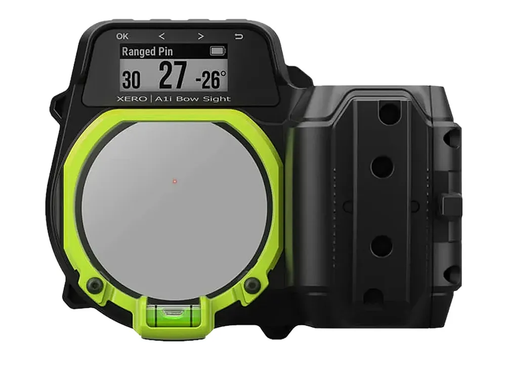 Garmin Xero A1i Bow Sight Black/Green 300 yds Range Right Hand User Compatible With Garmin GPS Devices Features Digital Laser Rangefinder