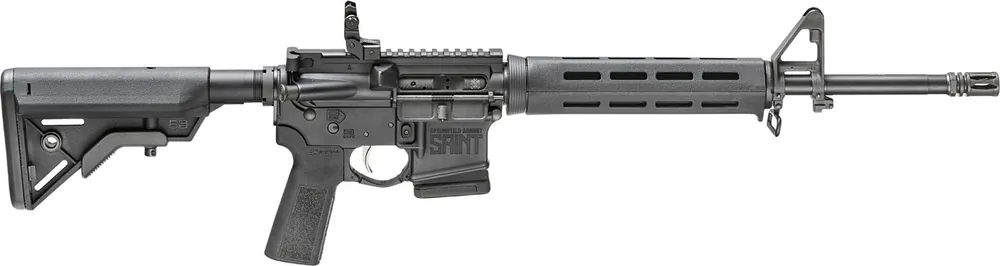 Springfield Armory SAINT 5.56x45mm NATO 10+1 16" CMV Barrel w/Melonite Finish, A2 Flash Hider, Hard Coat Anodized Receiver