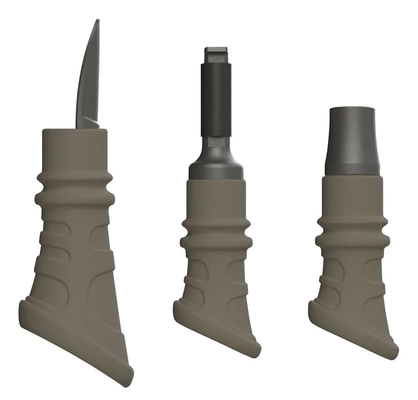 Foxpro Furtaker Combo Pack Bite/Closed/Open Call Single Reed Coyote/Prey