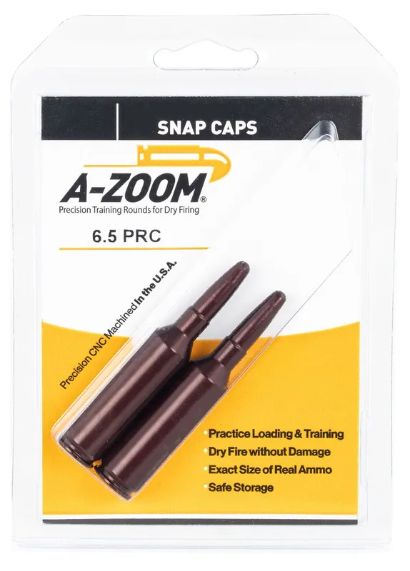 A-Zoom Snap Cap Rifle 6.5 PRC Aluminum 2/Pack