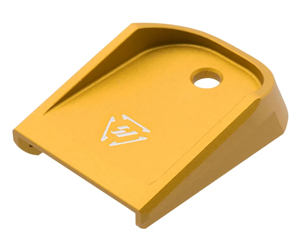 Strike Industries Base Plate made of 6061-T6 Aluminum with Titan Finish for Glock Mags (Except 20,21,26,27,33 & 39)