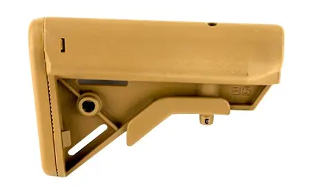 B5 Systems Bravo Stock Coyote Brown Synthetic for AR-15, M4 with Mil-Spec Receiver Extension (Tube Not Included)
