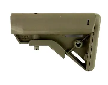 B5 Systems Bravo Stock OD Green Synthetic for AR-15, M4 with Mil-Spec Receiver Extension (Tube Not Included)