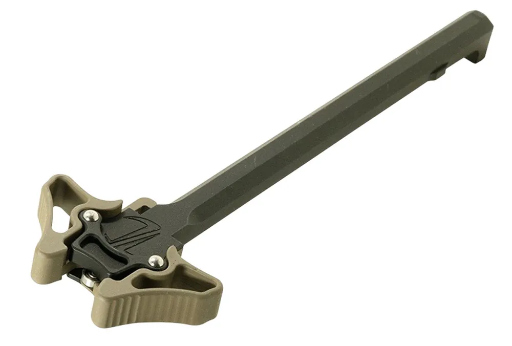 TIMBER CREEK OUTDOOR INC Enforcer Mini Ambidextrous Charging Handle AR-Platform Flat Dark Earth Cerakote Aluminum