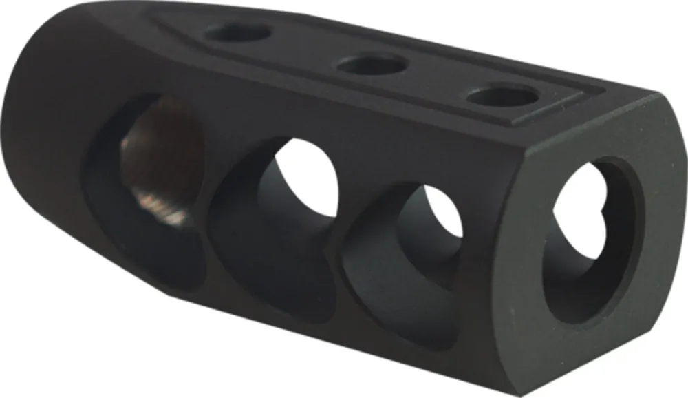 Timber Creek Outdoors Muzzle Brake Black Cerakote with 49/64-20 tpi Threads for 50 Beowulf AR-Platform