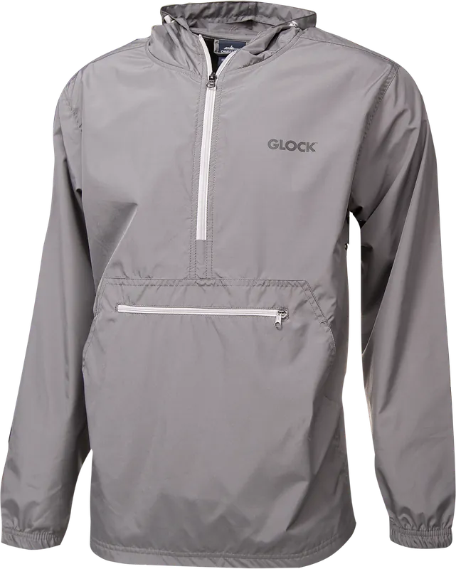 Glock Pack-N-Go Gray Long Sleeve Quarter Zip Pullover Medium
