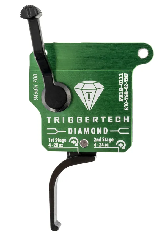 TriggerTech Diamond Two-Stage Flat Clean Trigger with 0.50-2.80 lbs Draw Weight for Remington 700 Right