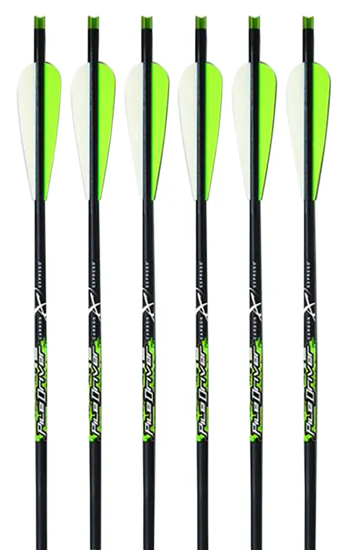 Carbon Express Piledriver Crossbolt Black/Green Carbon Fiber Composite 22" 6 Per Pack