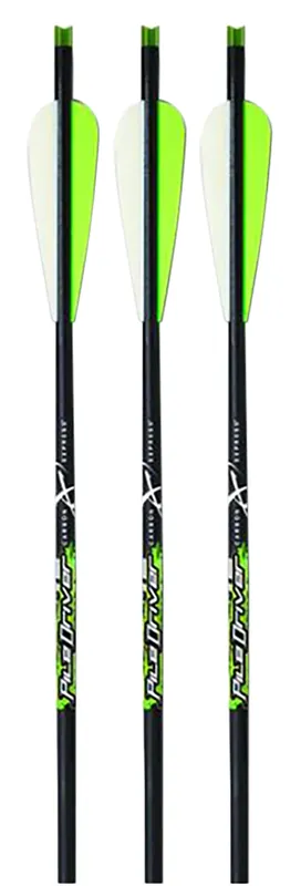 Carbon Express Piledriver Crossbolt Black/Green Carbon Fiber Composite 20" 3 Pack