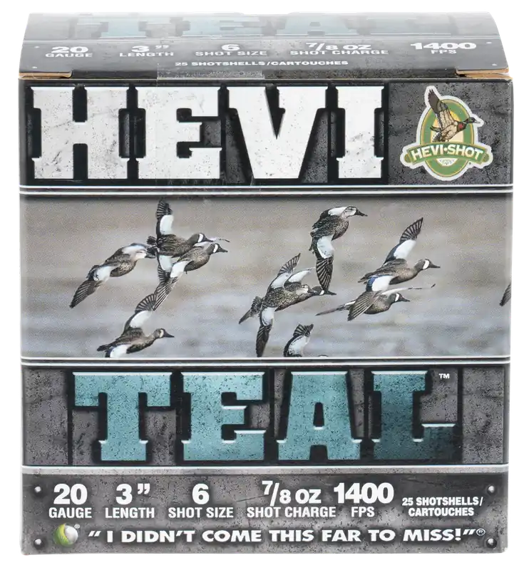 HEVI-Shot Hevi-Teal Steel 20 Gauge 3" 7/8 oz 6 Shot 25 Bx/ 10 Cs