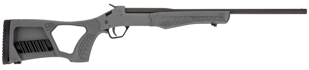 Rossi Tuffy Youth 410 Gauge 18.50" 1rd Matte Black Rec Gray Fixed Thumbhole Stock Right Hand