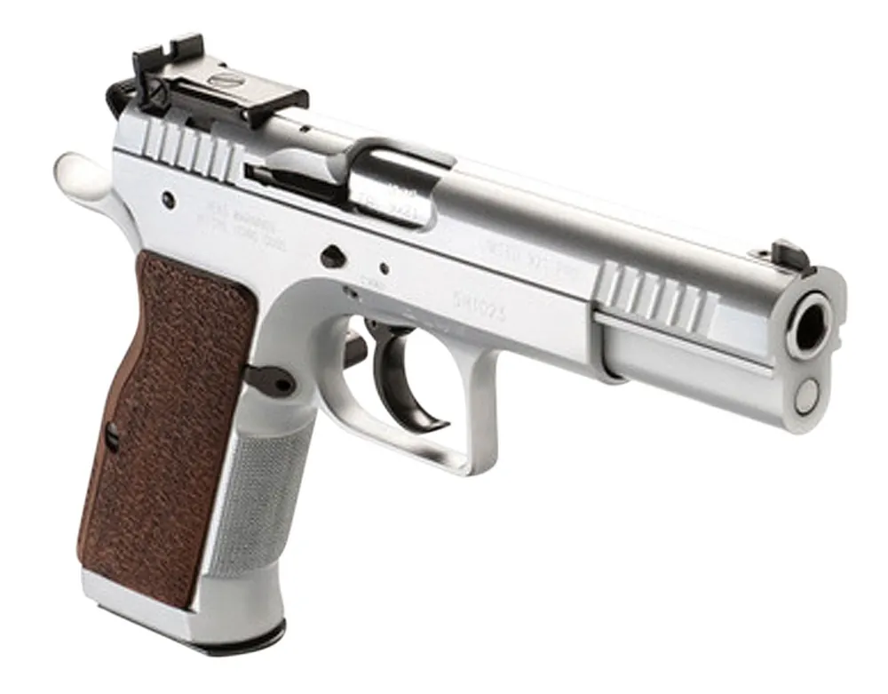 Tanfoglio IFG Defiant Limited Pro 9mm Luger Caliber with 4.80" Barrel, 19+1 Capacity, Overall Hard Chrome Finish Steel