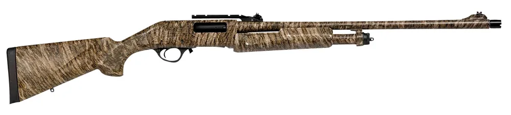 Escort Field Hunter Turkey 12 Gauge with 24" Barrel, 3" Chamber, 4+1 Capacity, Overall Mossy Oak Bottomland Metal Finish & Synthetic Stock Right Hand (Full Size)