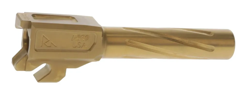 Rival Arms Precision Drop-In Barrel 9mm Luger 3.90" Gold PVD Finish 4340H Steel Material for Sig P320 Carry