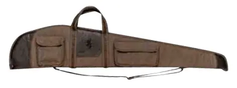 Browning Laredo Rifle Case 50 Olive Cotton Canvas with Brown Leather Trim