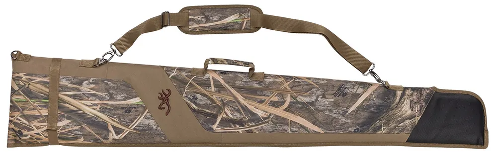 Browning Waterfowl Slip Shotgun Case 52 Mossy Oak Shadow Grass Blades Polyester Flap Closure"