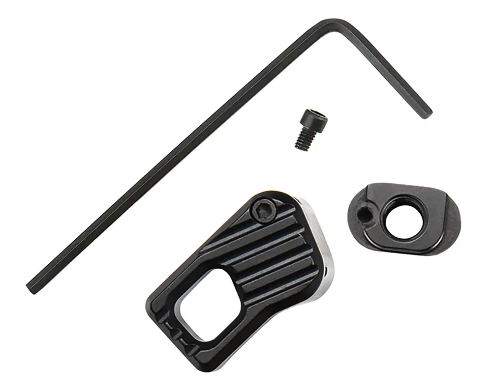 Battle Arms Development Enhanced Magazine Release Large Black Anodized 7075-T6 Aluminum for AR-15, AR-10